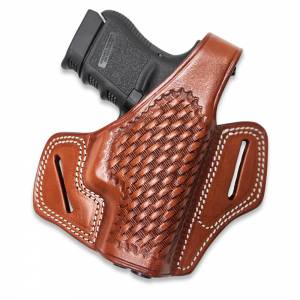 Details about   Cebeci Brown Leather Right Hand OWB Open Top Belt Holster for S&W L-FRAME 2.5" 
